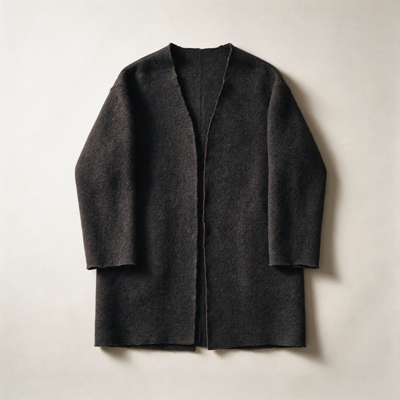 Boiled Wool Coat